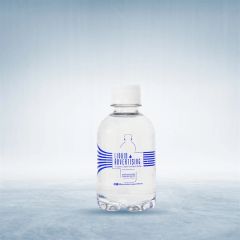 Screen Printed 8 Oz / 237 mL Bullet Bottles Clear Flat Cap