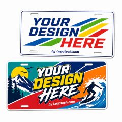 Screen Printed Hi-Gloss Polyethylene License Plate
