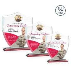 Scudo Shield Vividprint Award - Rosewood
