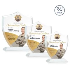 Scudo Shield Vividprint Award - White