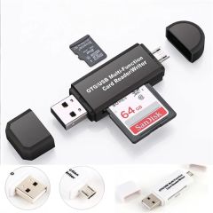 Sd Card Reader High Speed USB Adapter Dual Slots Memory