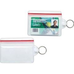 Sealable Card Holder With Split Ring