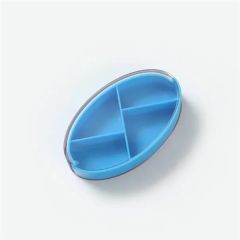 Sealed Transparent 4-Compartment Pill Box