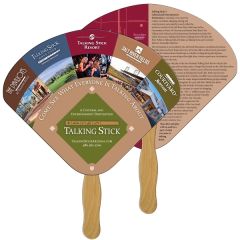 Seashell Hand Fan Full Color 2 Sides