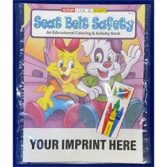 Seat Belt Safety Coloring Book Fun Pack