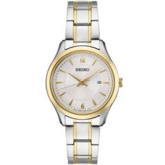 Seiko Ladies Essential Tt Silver Patterned Dial