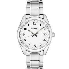 Seiko Mens Essential Ss White Dial