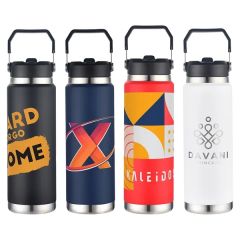 Senago 30 Oz Vacuum Insulated Stainless Steel Bottle With Bu