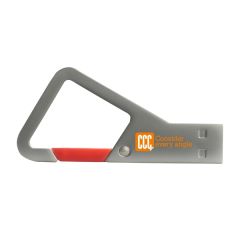 Seneca Metal Carabiner USB Drive With Color Clip