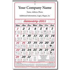 Seven Sheet / Full Size Almanac Wall Calendar