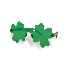 Shamrock Glasses W/ A Custom 1-Color Pad Print On Both Stems