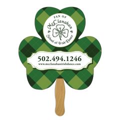 Shamrock Hand Fan Full Color 1 Side