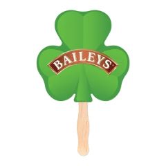 Shamrock Shaped Hand Fan