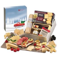 Shelf Stable Snack Lover's Gift Box With Red Truck Sleeve