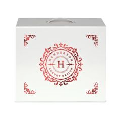 Shelly - Magnetic Gift Box With Handle - Foil Print
