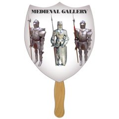 Shield 2 Hand Fan Full Color 1 Side
