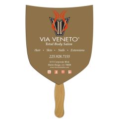 Shield / Shovel Hand Fan Full Color 1 Side