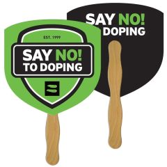 Shield Hand Fan Full Color 2 Sides