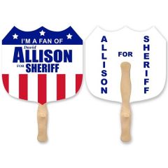 Shield Shape Hand Fan