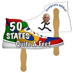 Shoe Hand Fan Full Color 2 Sides