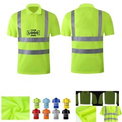 Short Sleeve Reflective Safety Polo Shirts