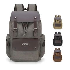 Shoulder Flap Schoolbag Vintage Unisex