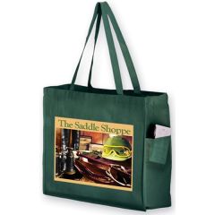 Side Pocket Tote Bag In Cmyk - Color Evolution