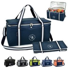 Collapsible Cooler With Steel Frame/Side Supports-72 Cans