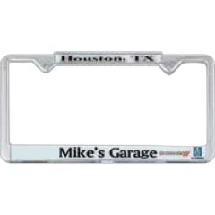 Signature Urethane Domed Chrome Plated License Plate Frame