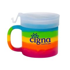 Silicone Coffee Mug With Lid - 16 Oz - 1 Sided Screened Imp
