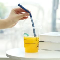 Silicone Drinking Straws With A Cleaning Brush