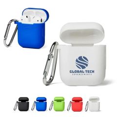 Silicone Earbud Case With Carabiner