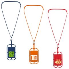 Silicone Lanyard With Phone Holder And Wallet