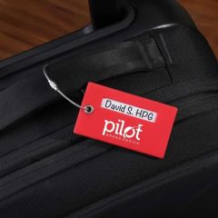 Silicone Luggage Tag With A Smart Tag Slot