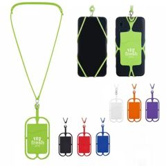 Silicone Phone Wallet With Lanyard