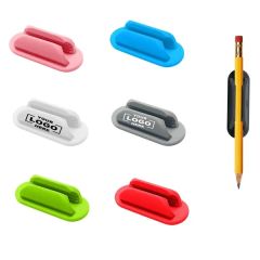 Silicone Self-Adhesive Pen Holder Stand Desk Organizer