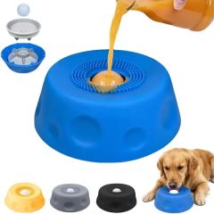 Silicone Slow Feeder Dog Bowl For Liquid