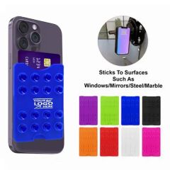 Silicone Suction Cup Grip With Phone Card Holder