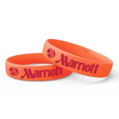 Silicone Wristband - Embossed With 1 Color