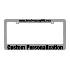 Silkscreen Plastic License Plate Framegray