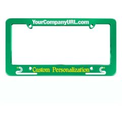 Silkscreen Plastic License Plate Framegreen