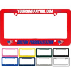Silkscreen Plastic License Plate Framered