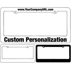 Silkscreen Plastic License Plate Frames