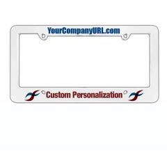 Silkscreen Plastic License Plate Framewhite
