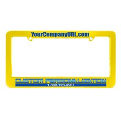 Silkscreen Plastic License Plate Frameyellow