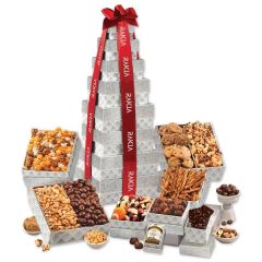 Silver Delights Festive Party Tower