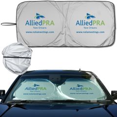 Silver Sun Shade One Piece Construction 2 Loops