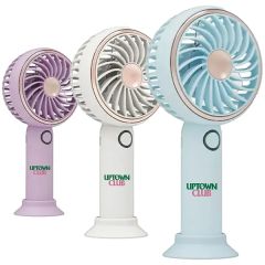 Simple LED And Handheld USB Rechargeable Fan