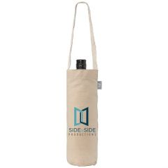 Single-Bottle Wine Tote Bag - Recycled Cotton Blend