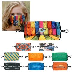 Single Pleat Full Color Fabric Face Mask